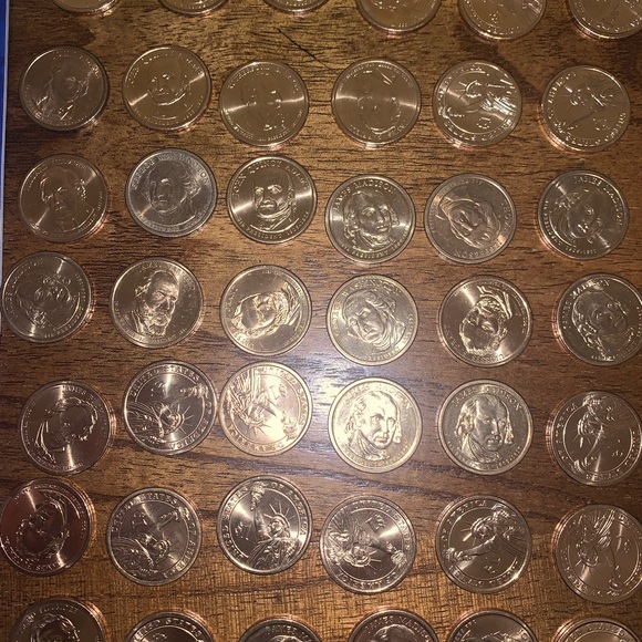 87 Variety $1 Presidential gold coins + 4 Sacagawea dollars with (p) indication - Picture 4 of 7